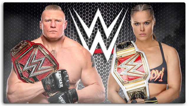 Brock Lesnar and Ronda Rousey, WWE Stars